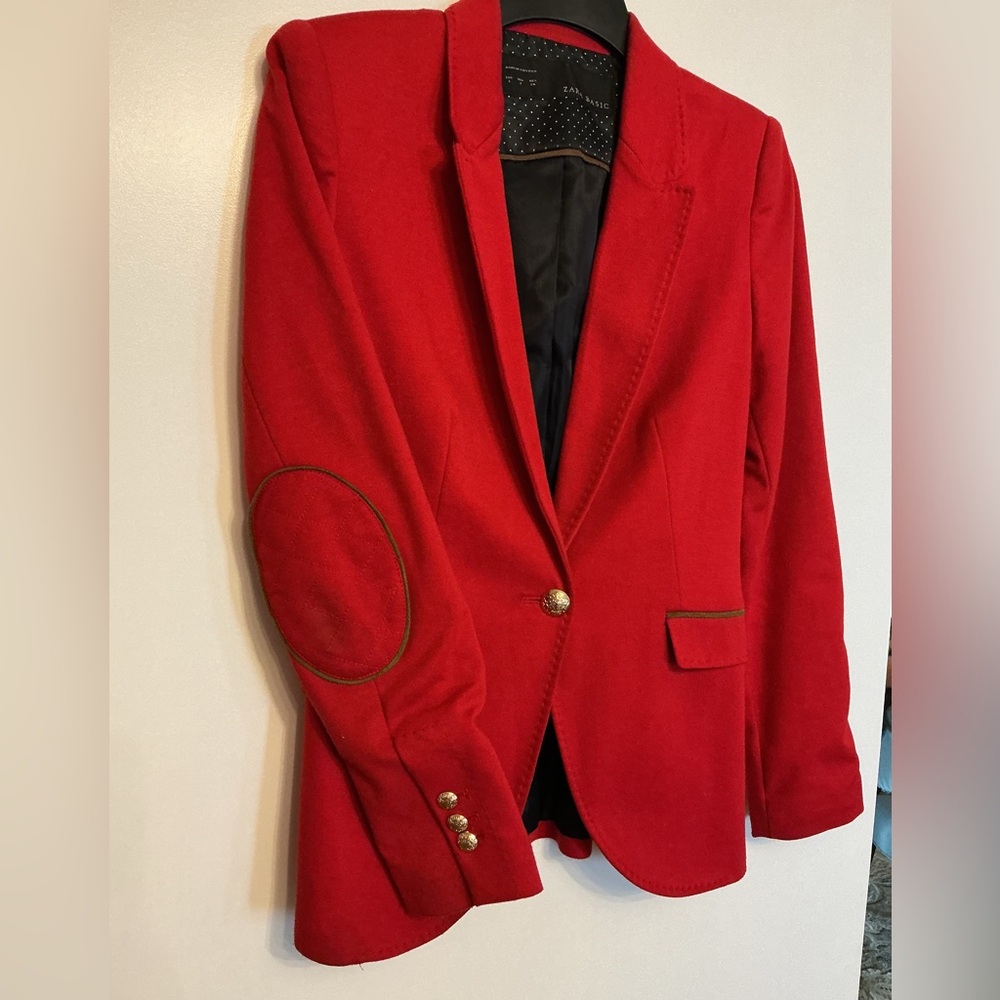 Zara EUC Small Elegant Red Women's Blazer